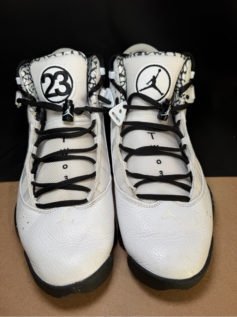 Nike Air Jordan 6 Rings Motorsport Black And White DD5077-107 Sz 11.5 Mens